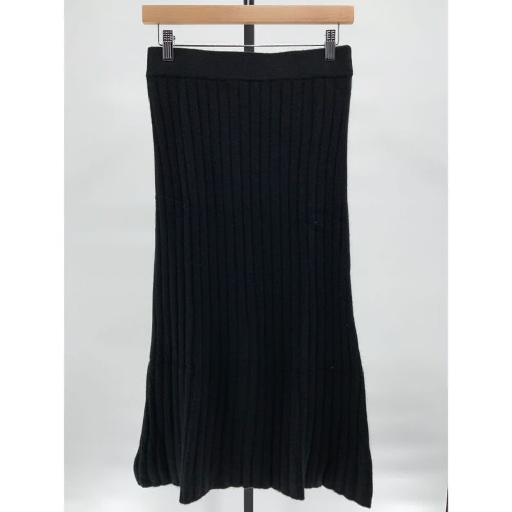 Quince Women's Mongolian Cashmere Midi Skirt Black M